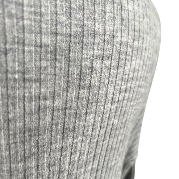 Eileen Fisher Gray Ribbed Wool Blend Sweater Size Medium - Picture 8 of 11